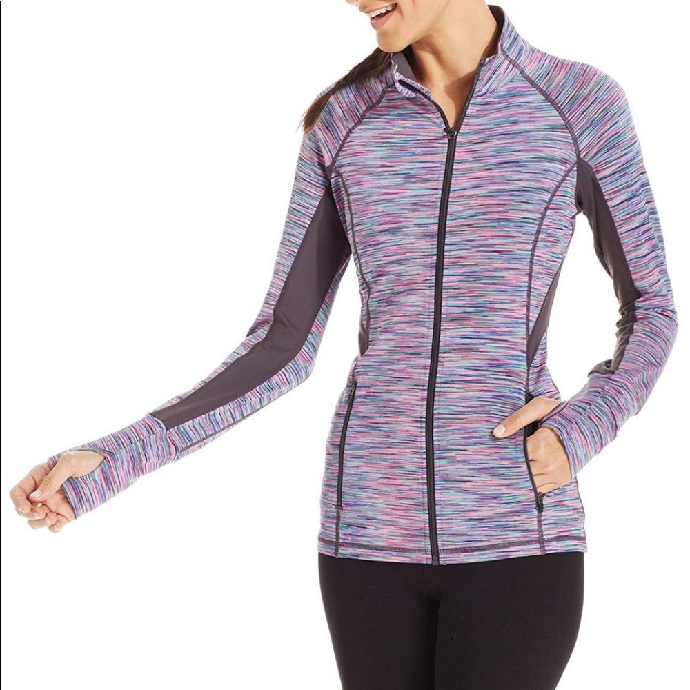 Ideology Women’s Space Dye Zip-Up Jacket